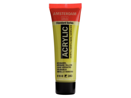 Acrylic paint in tube - Amsterdam - Greenish Yellow, 20 ml