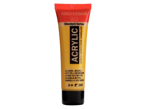 Acrylic paint in tube - Amsterdam - Azo Yellow Medium, 20 ml