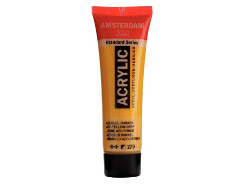 Acrylic paint in tube - Amsterdam - Azo Yellow Deep, 20 ml