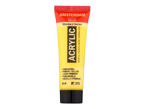 Acrylic paint in tube - Amsterdam - Primary Yellow, 20 ml