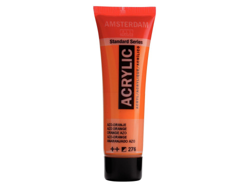 Acrylic paint in tube - Amsterdam - Azo Orange, 20 ml