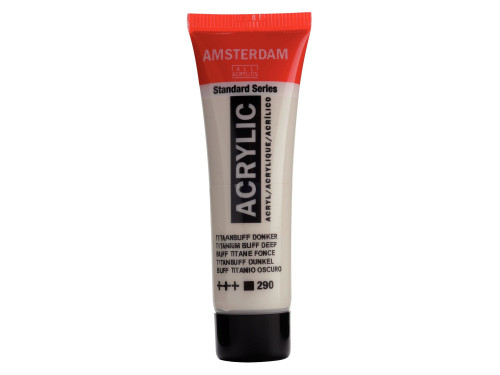 Acrylic paint in tube - Amsterdam - Titanium Buff Deep, 20 ml
