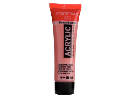 Acrylic paint in tube - Amsterdam - Venetian Rose, 20 ml