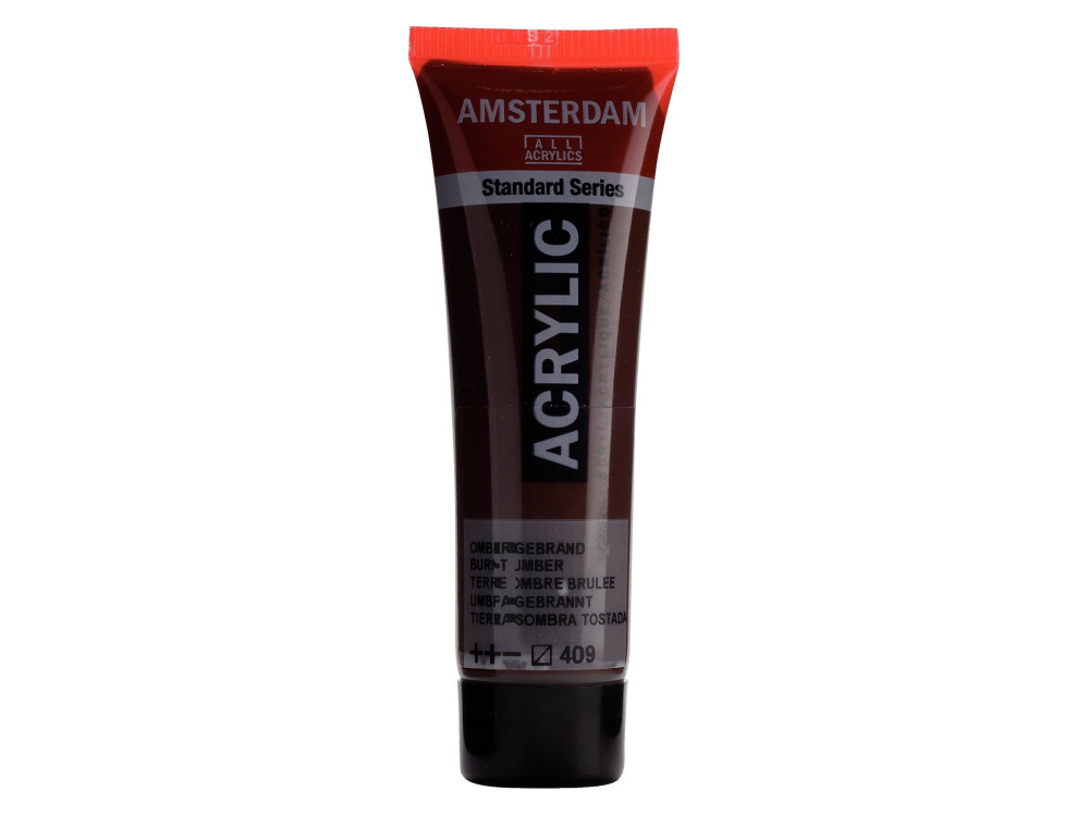 Acrylic paint in tube - Amsterdam - Burnt Umber, 20 ml