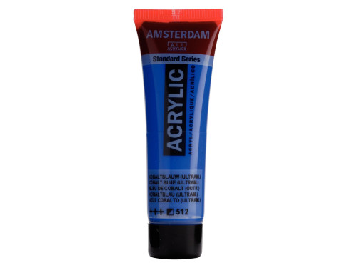Acrylic paint in tube - Amsterdam - Cobalt Blue Ultramine, 20 ml