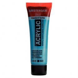 Acrylic paint in tube - Amsterdam - Turquoise Blue, 20 ml