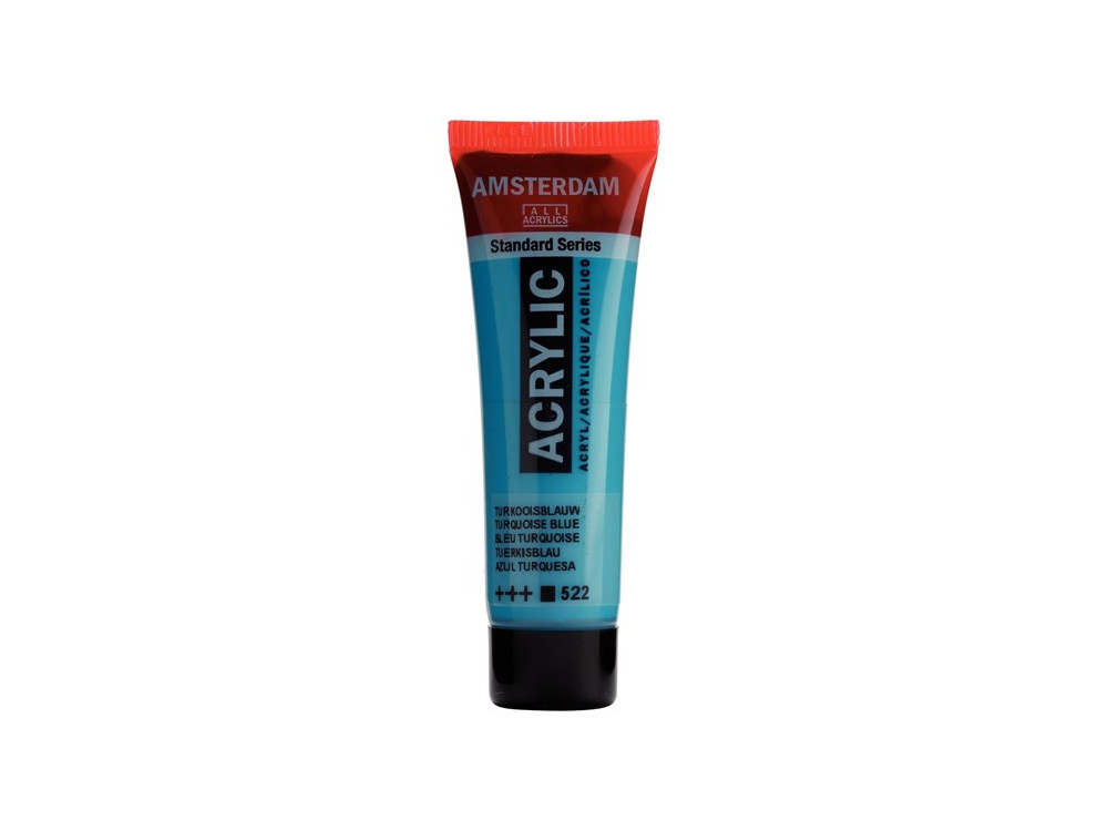 Acrylic paint in tube - Amsterdam - Turquoise Blue, 20 ml