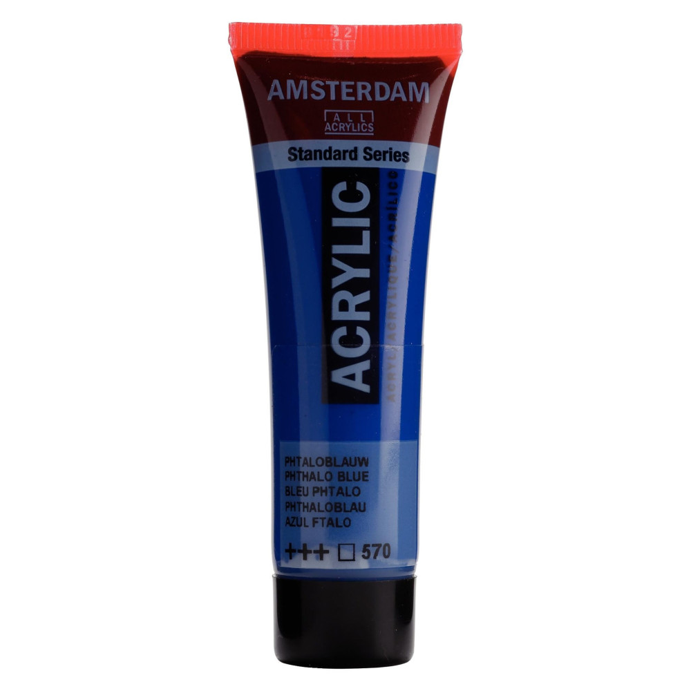 Acrylic paint in tube - Amsterdam - Phthalo Blue, 20 ml
