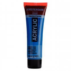 Acrylic paint in tube - Amsterdam - Primary Cyan, 20 ml