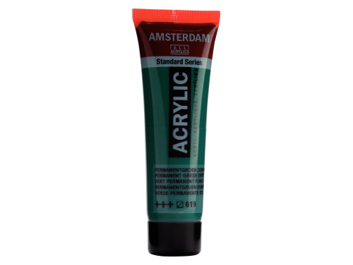 Acrylic paint in tube - Amsterdam - Permanent Green Deep, 20 ml