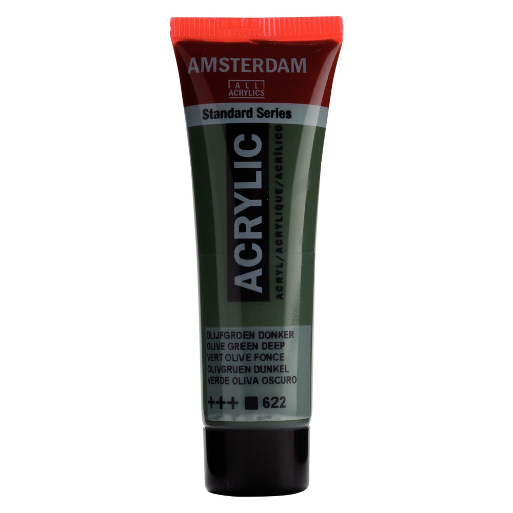 Acrylic paint in tube - Amsterdam - Olive Green Deep, 20 ml