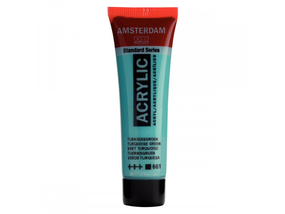 Acrylic paint in tube - Amsterdam - Turquoise Green, 20 ml