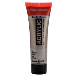 Acrylic paint in tube - Amsterdam - Pewter, 20 ml