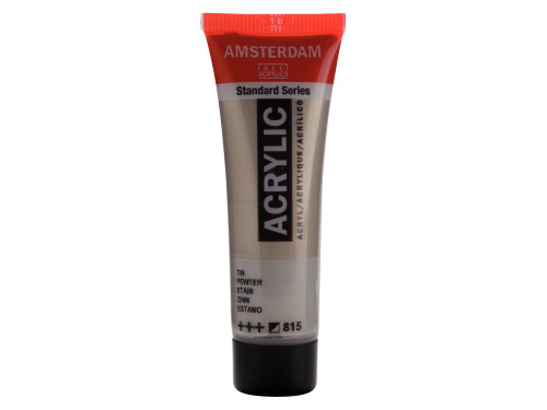 Acrylic paint in tube - Amsterdam - Pewter, 20 ml