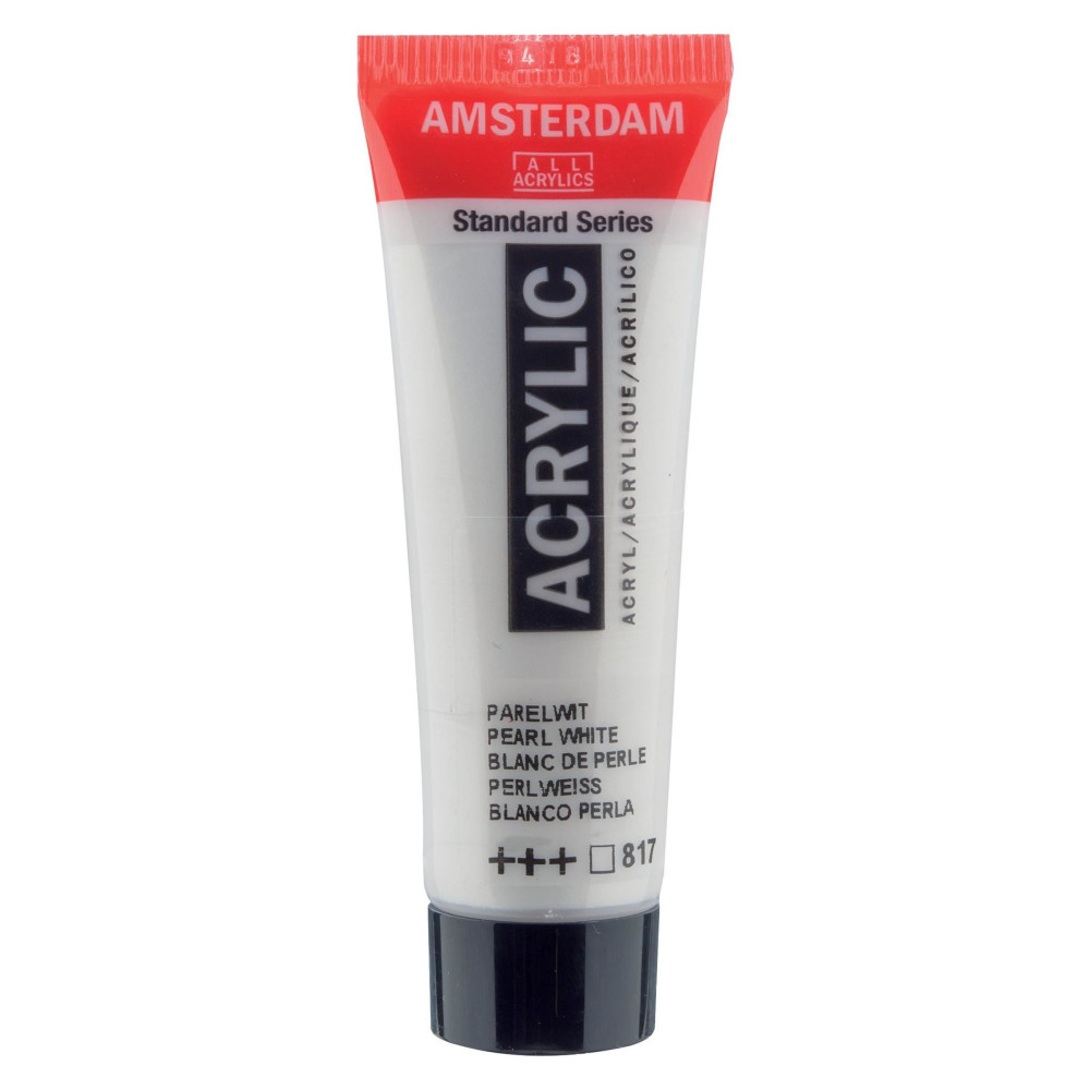 Acrylic paint in tube - Amsterdam - Pearl White, 20 ml