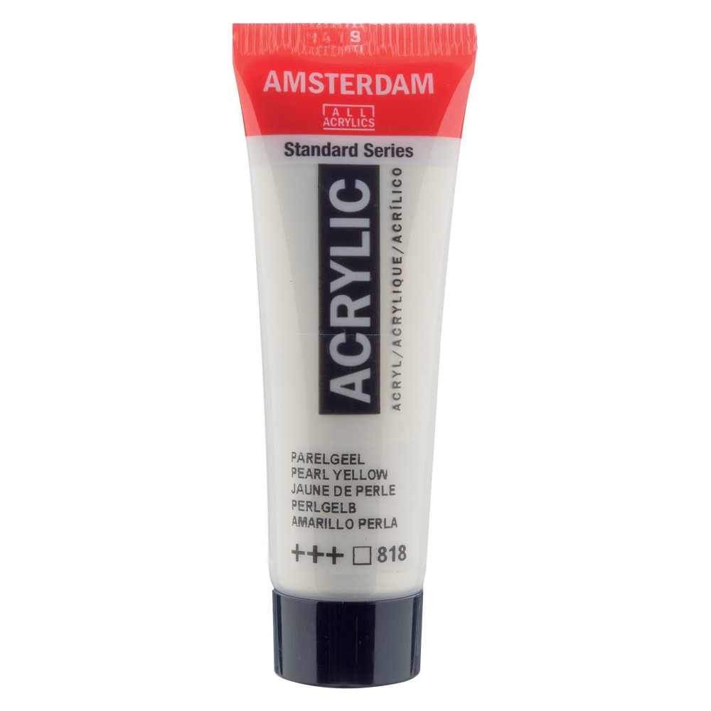 Acrylic paint in tube - Amsterdam - Pearl Yellow, 20 ml