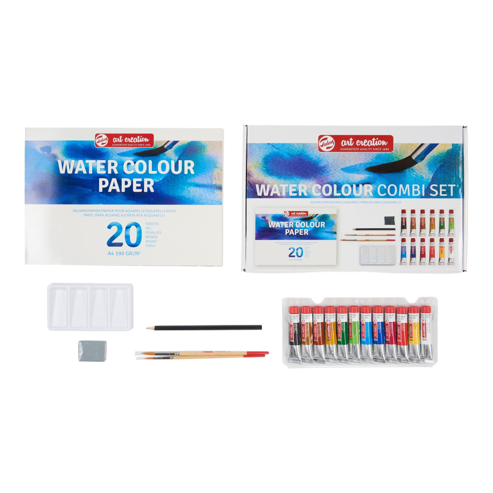Set of Combi Set watercolor paints in tubes - Talens Art Creation - 12 colors x 12 ml