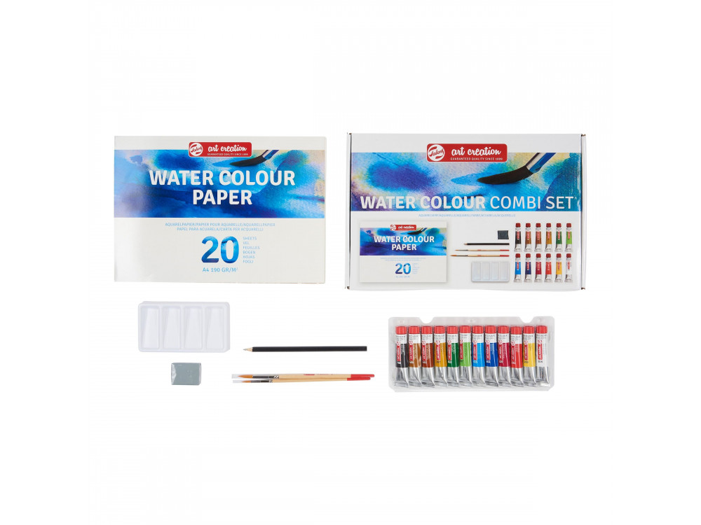 Set of Combi Set watercolor paints in tubes - Talens Art Creation - 12 colors x 12 ml