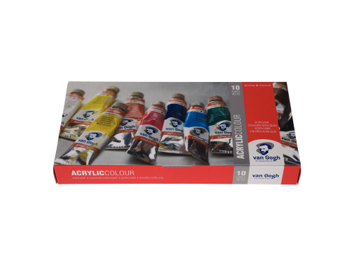 Zestaw farb akrylowych w tubkach - Van Gogh - 10 kolorów x 40 ml