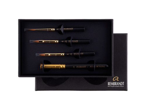 Watercolor brushes Travel Set - Rembrandt - no. 4, 3 pcs