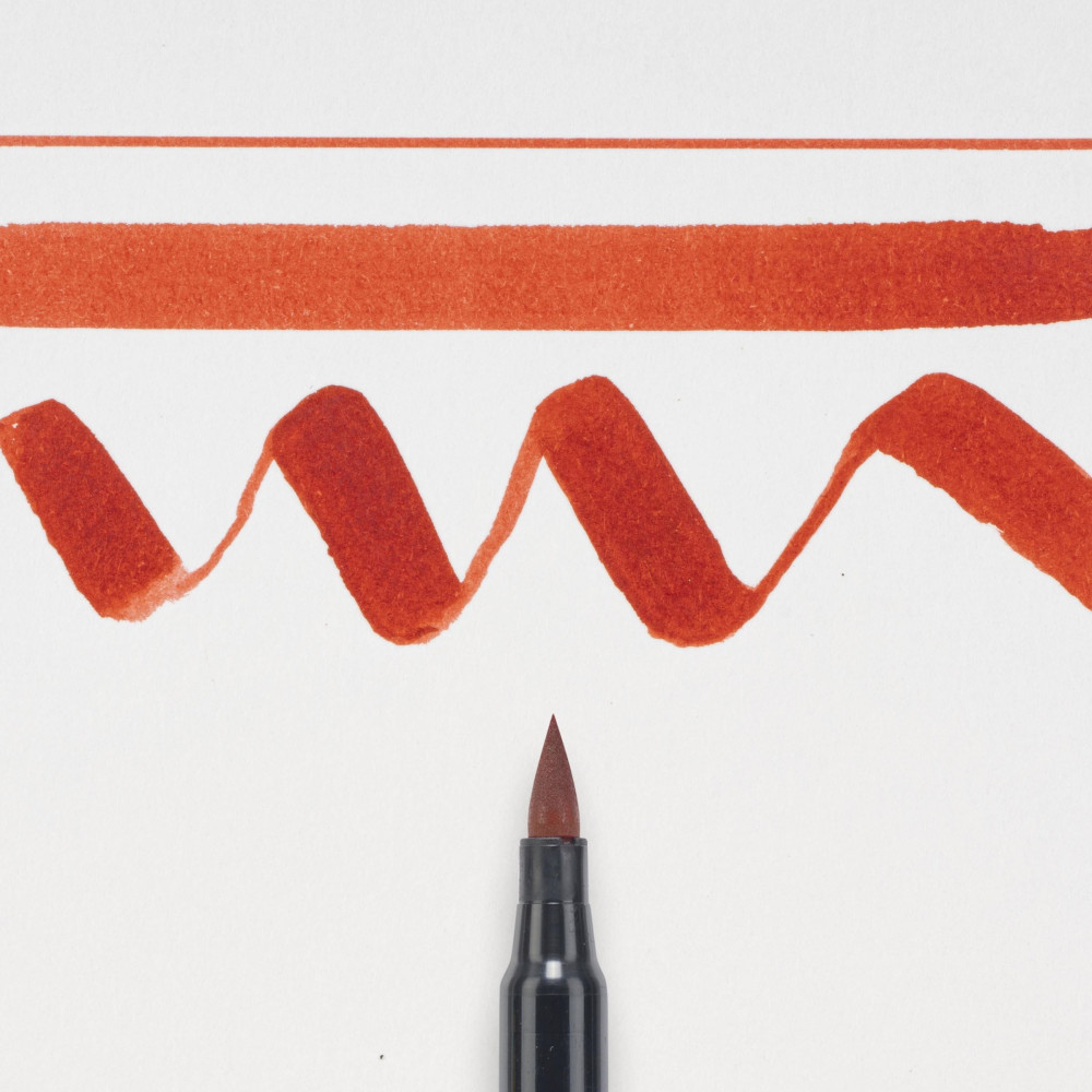 Brush Pen Koi Coloring - Sakura - Red