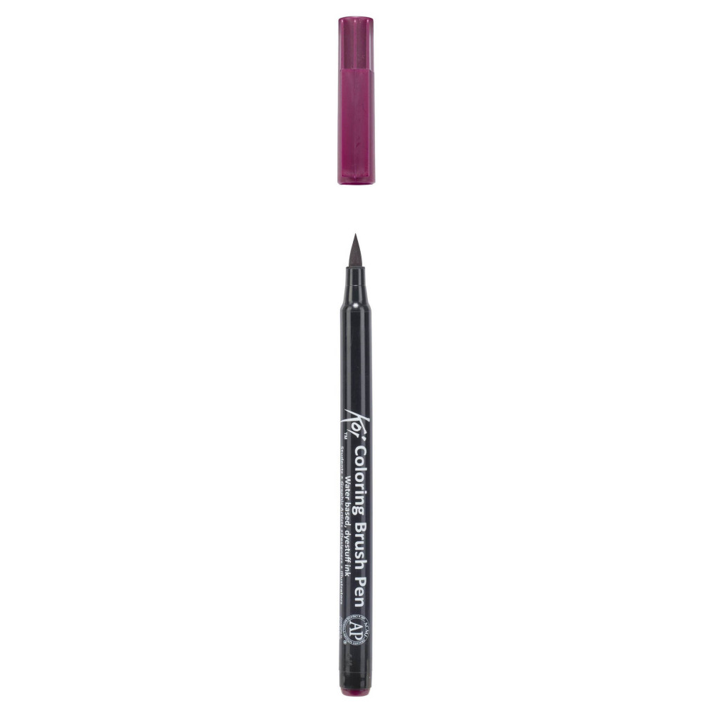 Brush Pen Koi Coloring - Sakura - Burgundy
