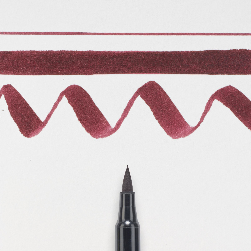 Brush Pen Koi Coloring - Sakura - Burgundy