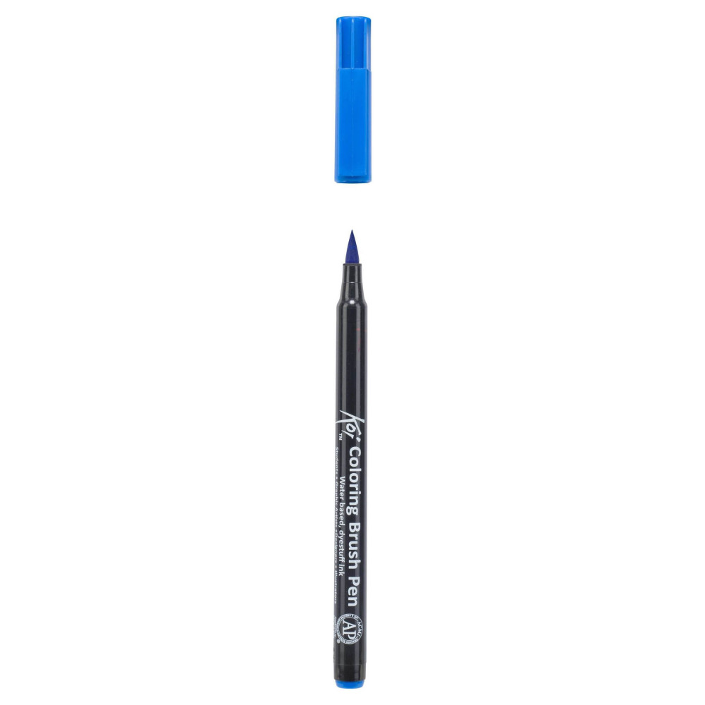 Brush Pen Koi Coloring - Sakura - Cerulean Blue