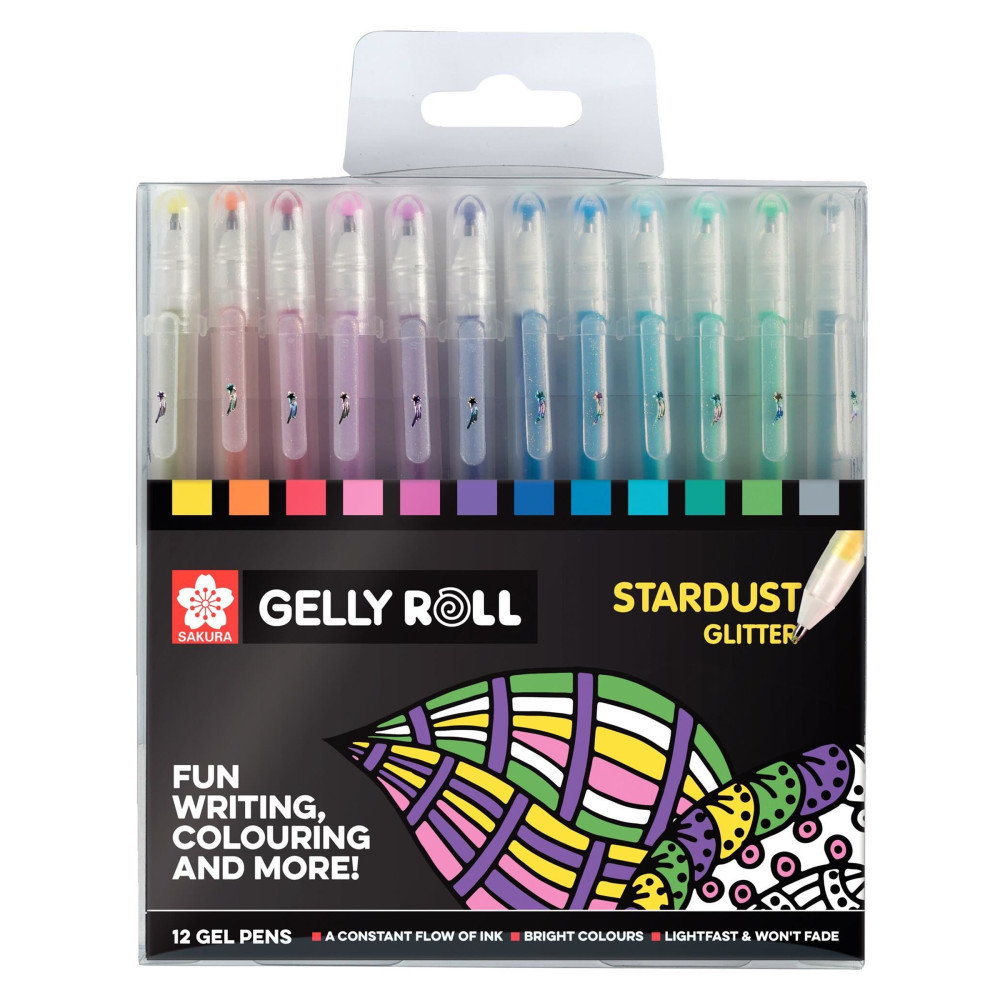 Set of Gelly Roll pen set - Sakura - Stardust, 12 pcs