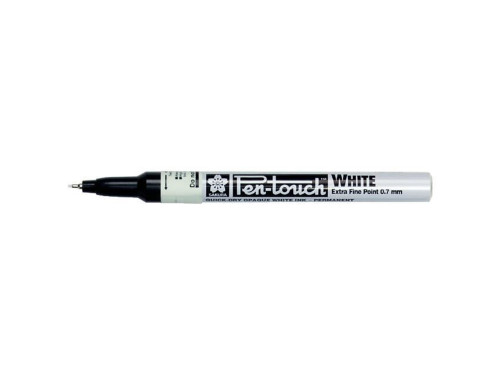 Pen-Touch marker - Sakura - White, 0,7 mm