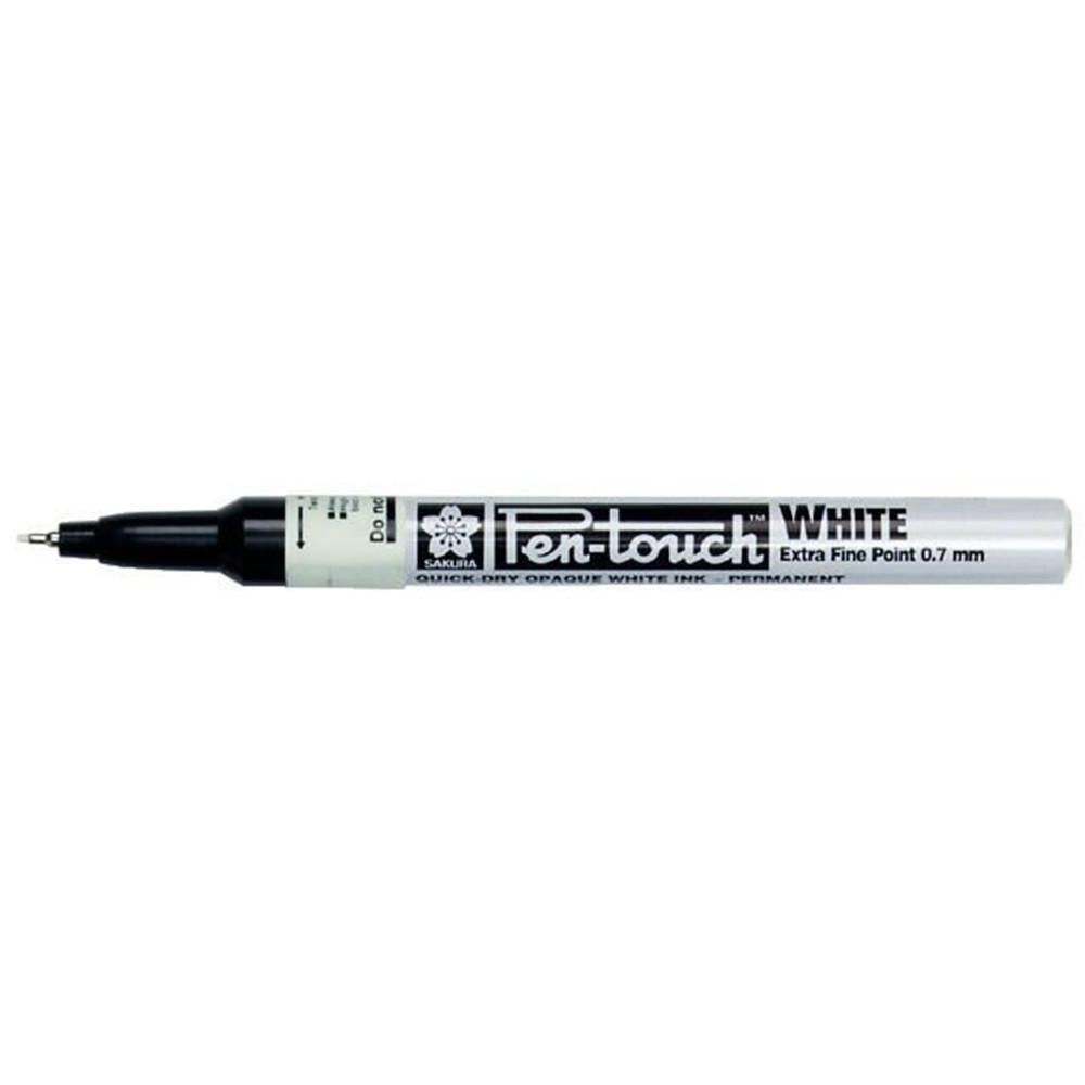 Pen-Touch marker - Sakura - White, 0,7 mm