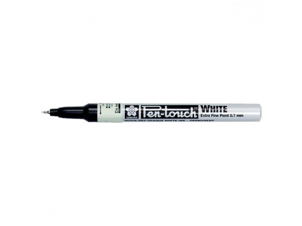 Pen-Touch marker - Sakura - White, 0,7 mm