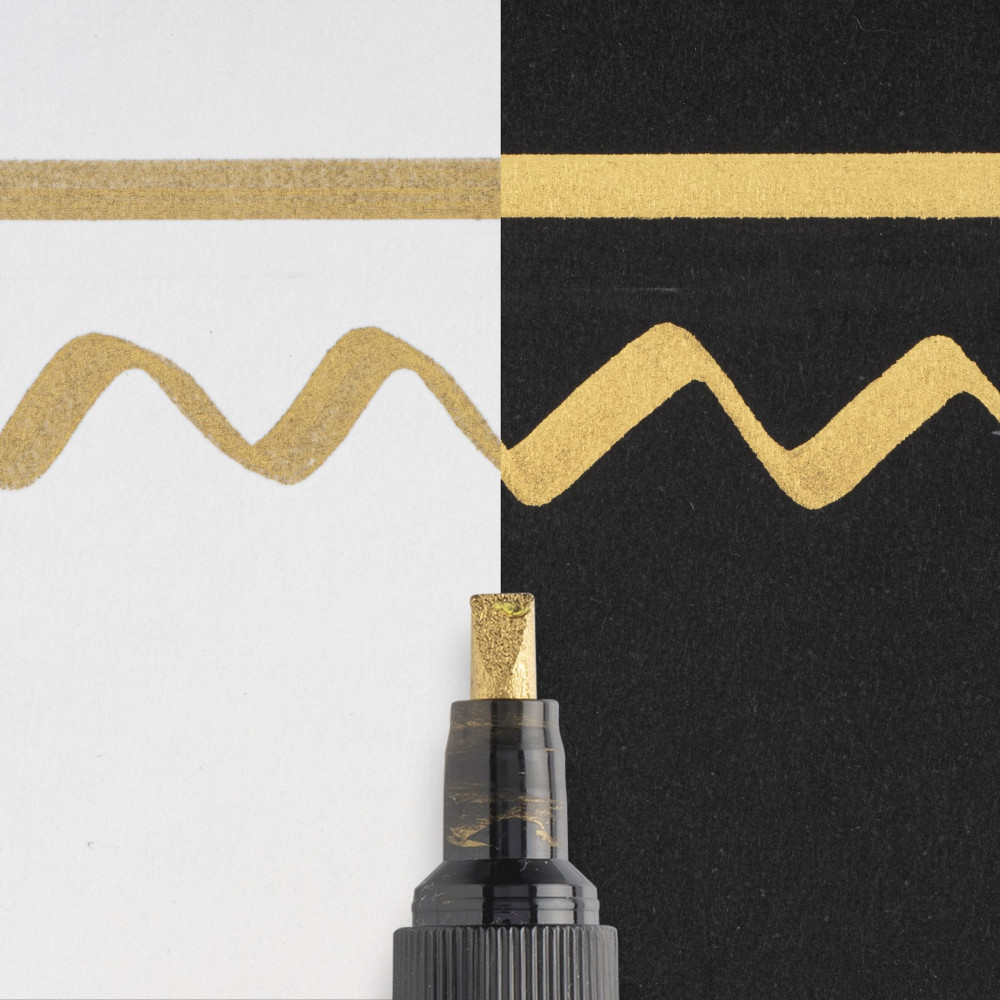 Pen-Touch Calligrapher marker - Sakura - Gold, 5 mm