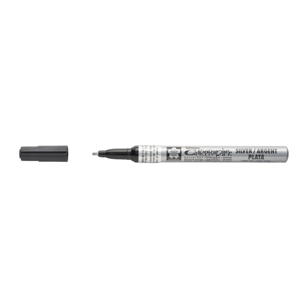 Marker olejny Pen-Touch Calligrapher - Sakura - Silver, 1,8 mm