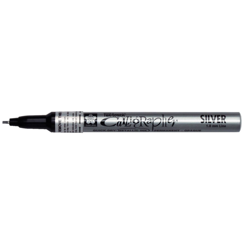 Pen-Touch Calligrapher marker - Sakura - Silver, 1,8 mm