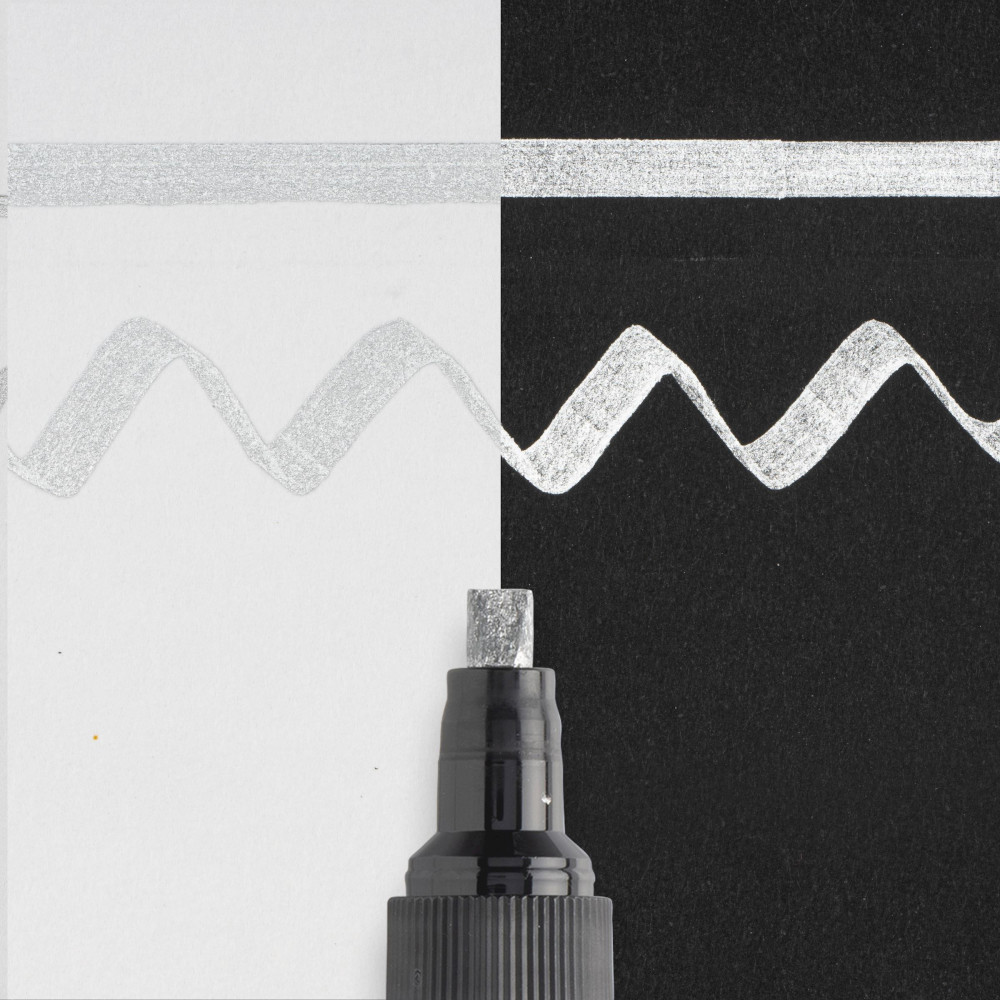 Marker olejny Pen-Touch Calligrapher - Sakura - Silver, 5 mm