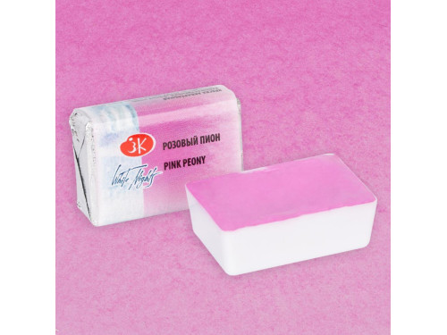 White Nights watercolor paint - St. Petersburg - Pink Peony, pan