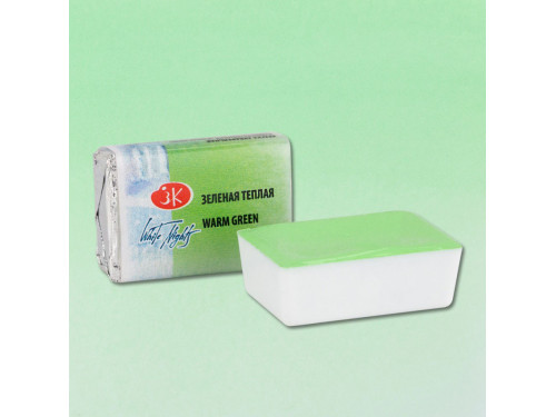 White Nights watercolor paint - St. Petersburg - Warm Green, pan