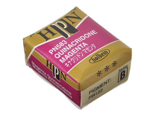 Artists' Watercolor paint - Holbein - Quinacridone Magenta, half-pan