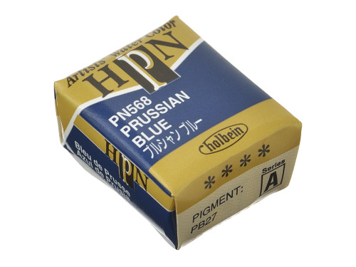 Artists' Watercolor paint - Holbein - Prussian Blue, half-pan