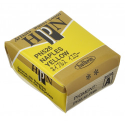 Artists' Watercolor paint - Holbein - Naples Yellow, half-pan