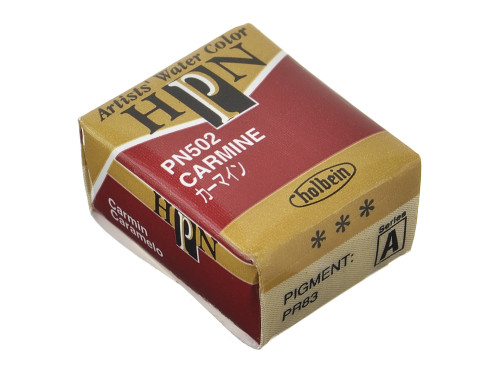 Artists' Watercolor paint - Holbein - Carmine, half-pan