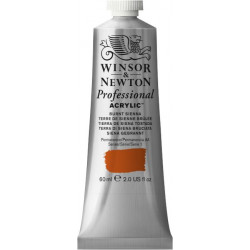 Acrylic paint Professional Acrylic - Winsor & Newton - Burnt Sienna, 60 ml