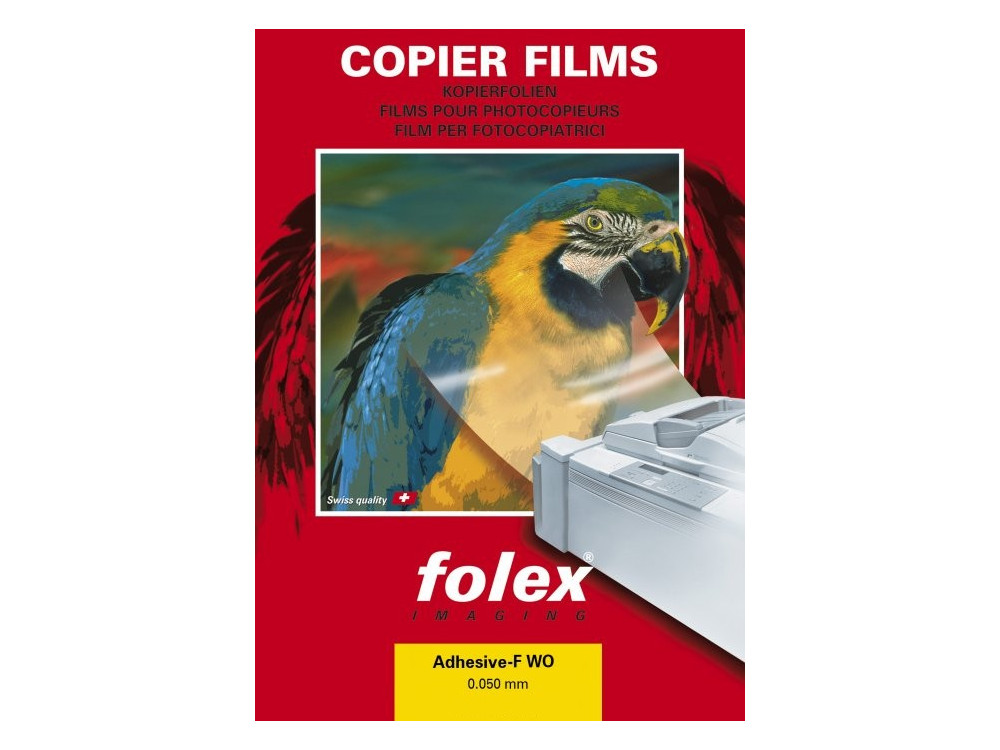 Folia samoprzylepna ADHESIVE-F WO - Folex - biała, A4, 10 szt.