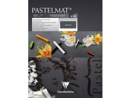 Pastelmat paper pad - Clairefontaine - no. 6, 18 x 24 cm, 300g, 12 sheets