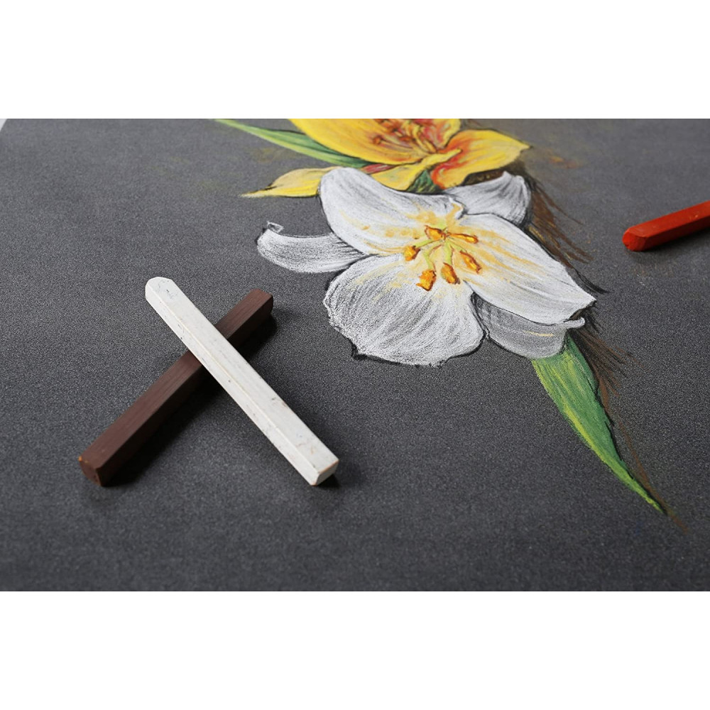 Papier do pasteli suchych Pastelmat - Clairefontaine - nr 6, 24 x 30 cm, 300g, 12 ark.