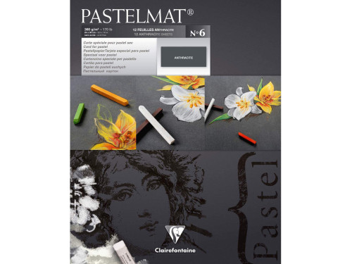 Pastelmat paper pad - Clairefontaine - no. 6, 24 x 30 cm, 300g, 12 sheets