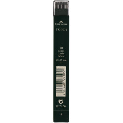 Mechanical pencil lead refills - Faber-Castell - 6B, 10 pcs.