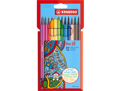 Pen 68 set - Stabilo - 12 pcs
