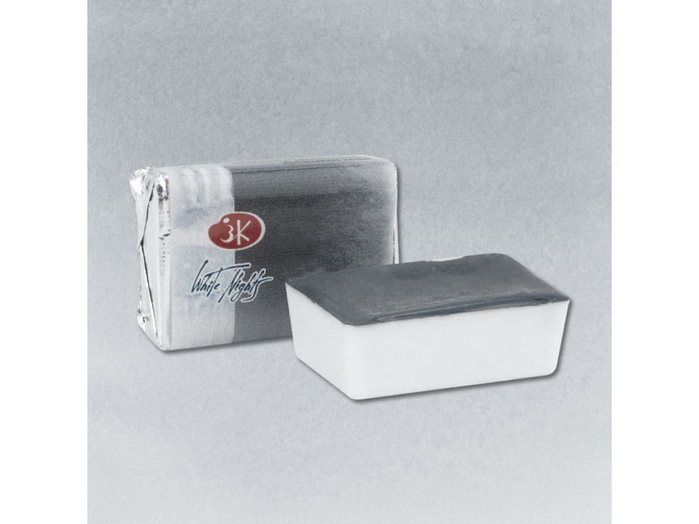 White Nights watercolor paint - St. Petersburg - Pearl Grey, pan
